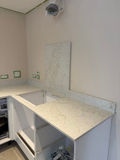 Kitchen Worktops Surrey London. Quartz, Marble, Granite Fabricator — Customer photo